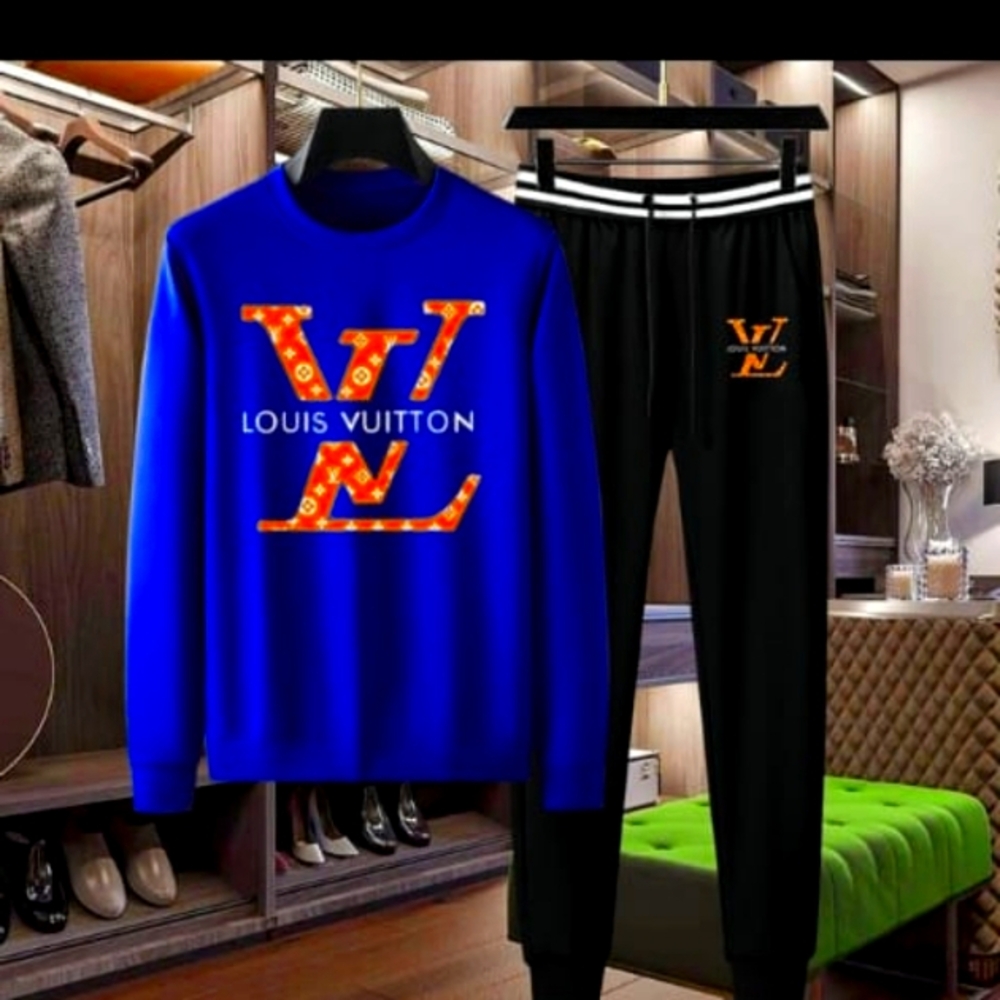 Louis Vuitton Blue and Black Tracksuit